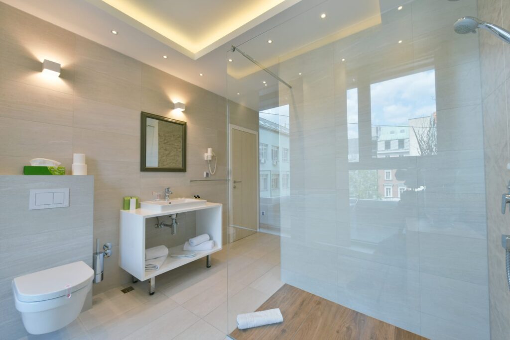 Bathroom Renovation in Vancouver: Walk-in Shower with Glass Door